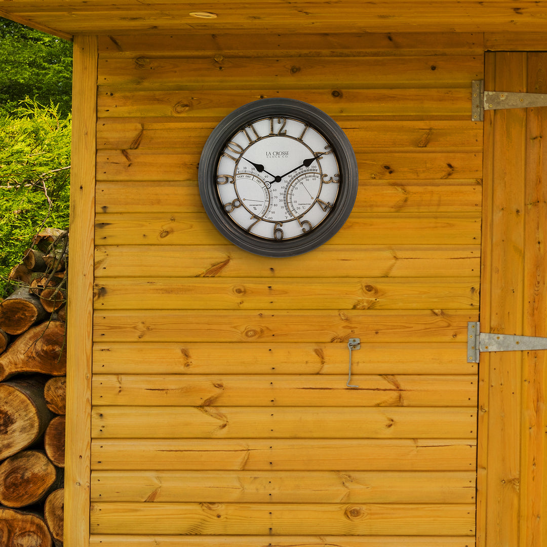 404-4450 19.7-inch Indoor/Outdoor Analog Wall Clock