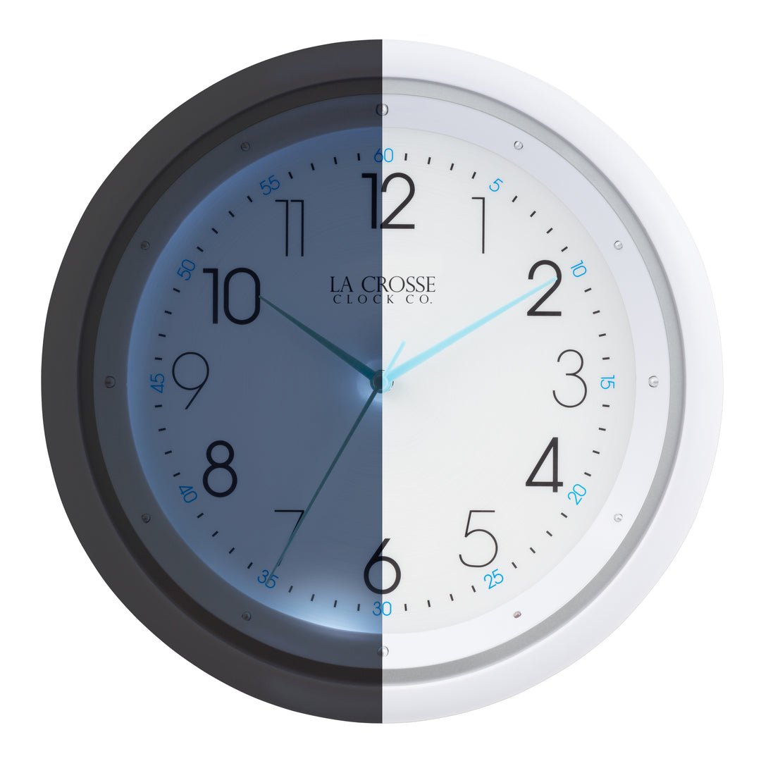 404-4525 head-on half glow image showing the clock&