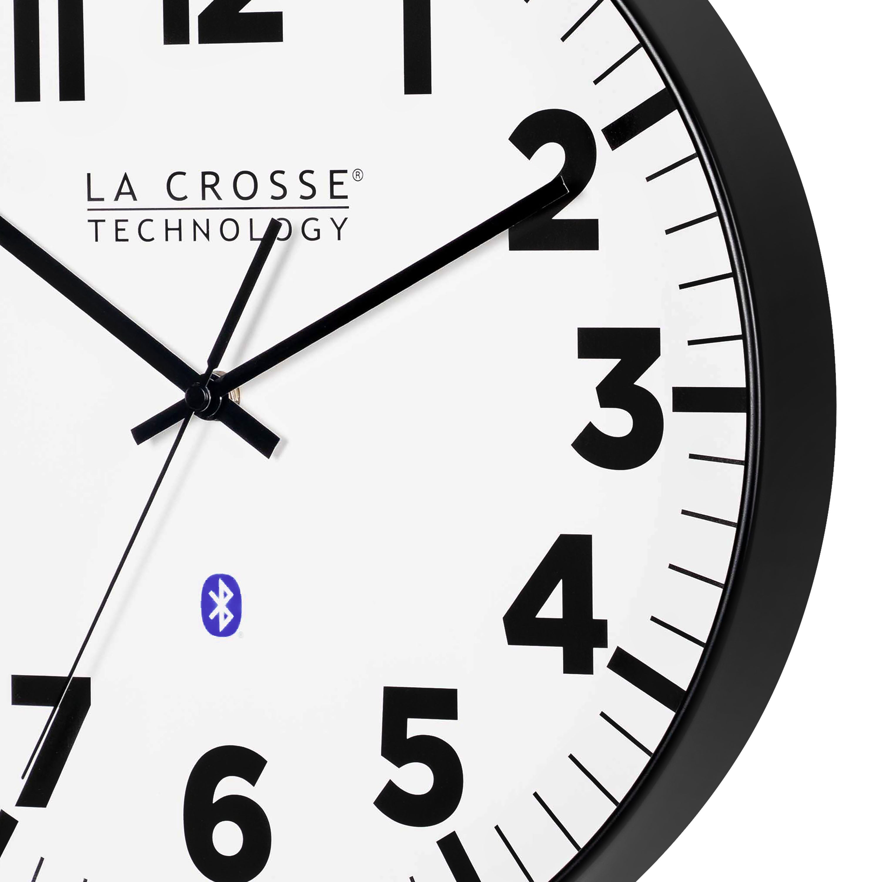 404-4536 14.2-inch Insta-Set Wall Clock with Bluetooth® Technology