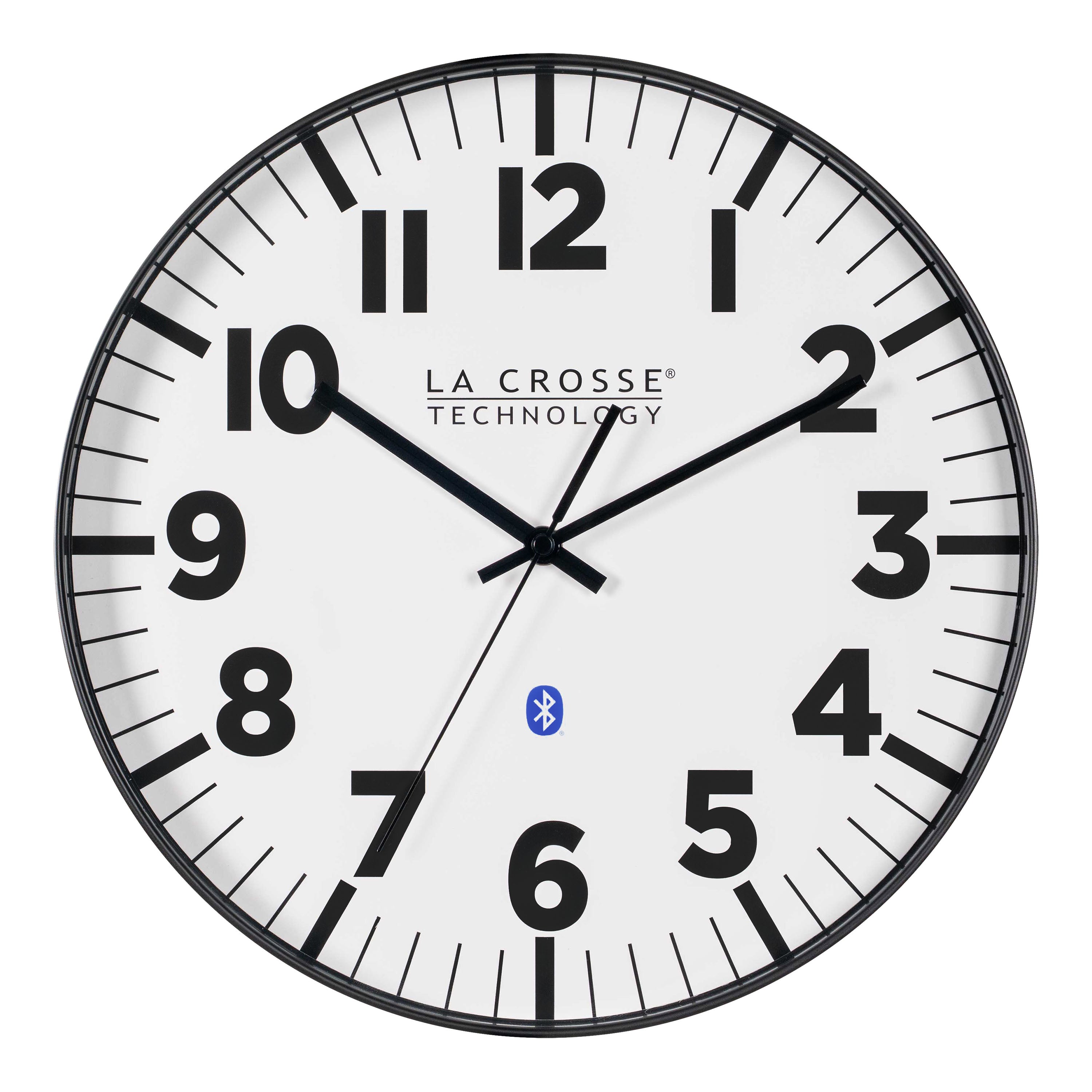 404-4536 14.2-inch Insta-Set Wall Clock with Bluetooth® Technology