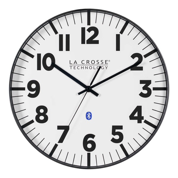 404-4536 14.2-inch Insta-Set Wall Clock with Bluetooth® Technology