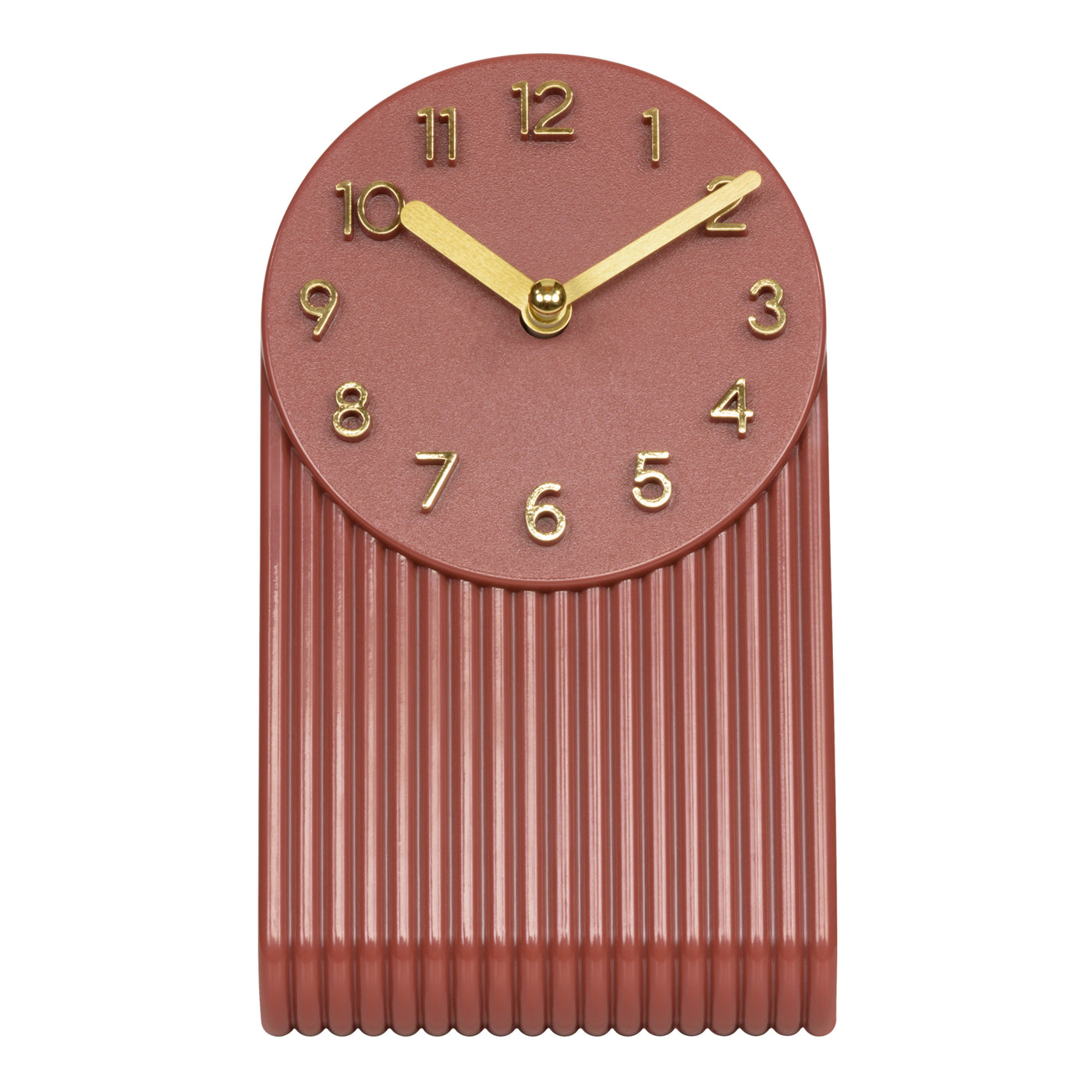 437-3015BR Groves Table Clock - Brick Red