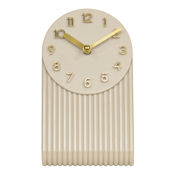 437-3015SW Groves Table Clock -Soft White