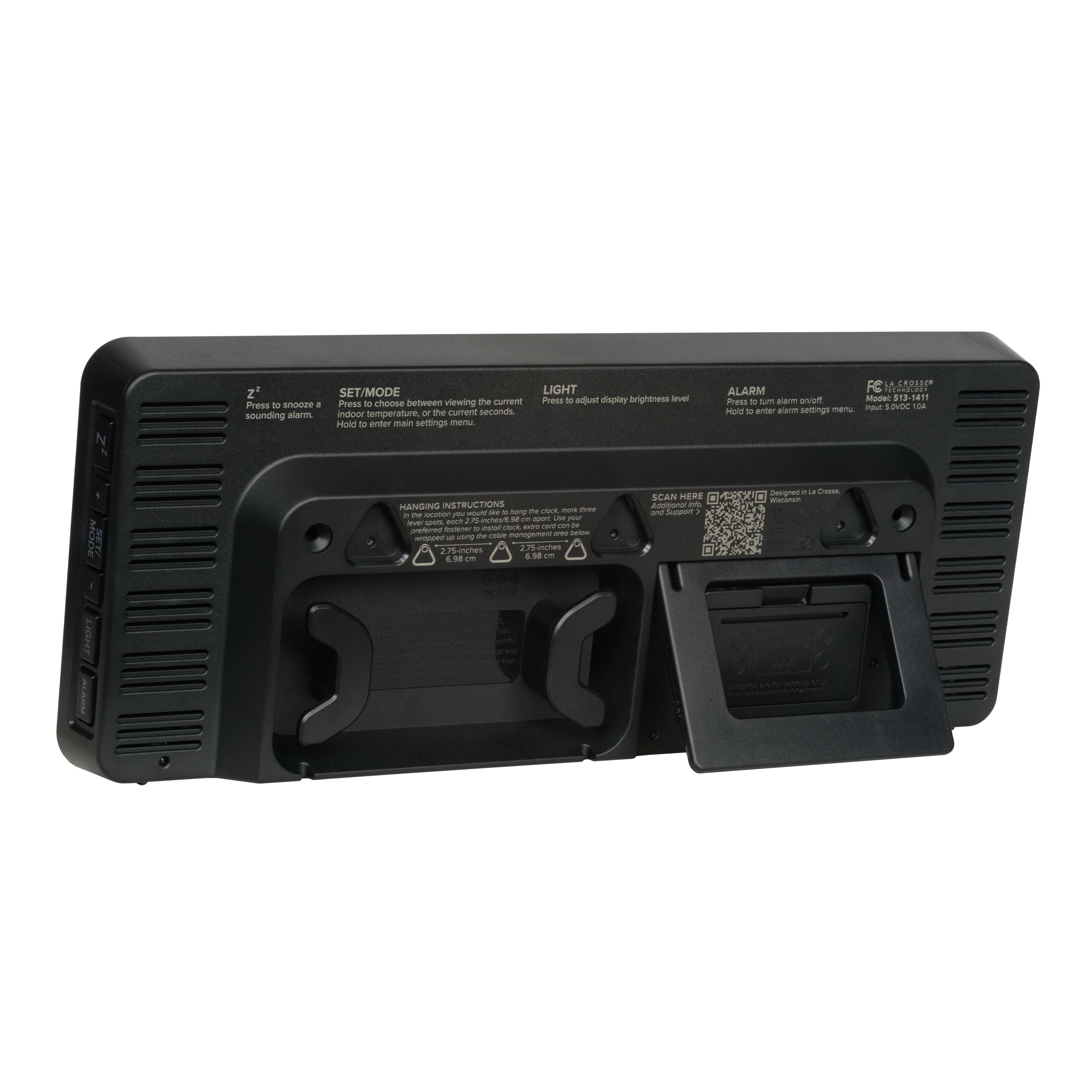 HOUSE USE PRODUCTS LED 時計 FROST ACL035 513-1411R Digital LED Wall Clock with Indoor Temperature