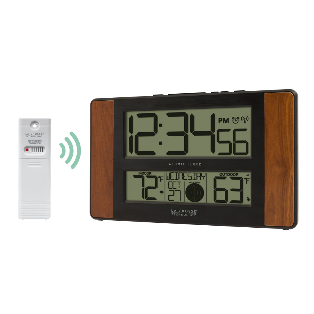 513-1417CH Atomic Digital Wall Clock