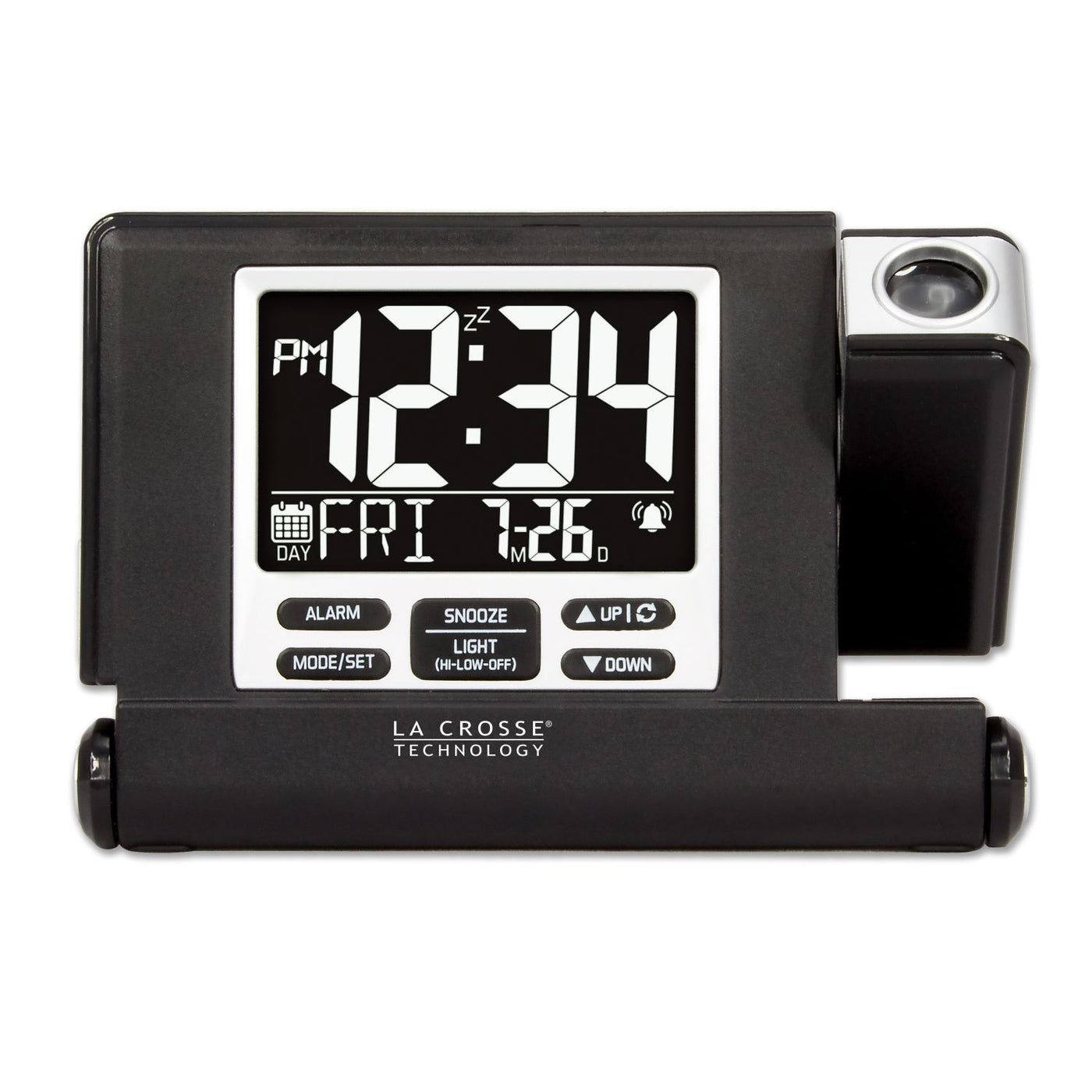 616A-56647V2 Travel Projection Alarm w/ USB Charging