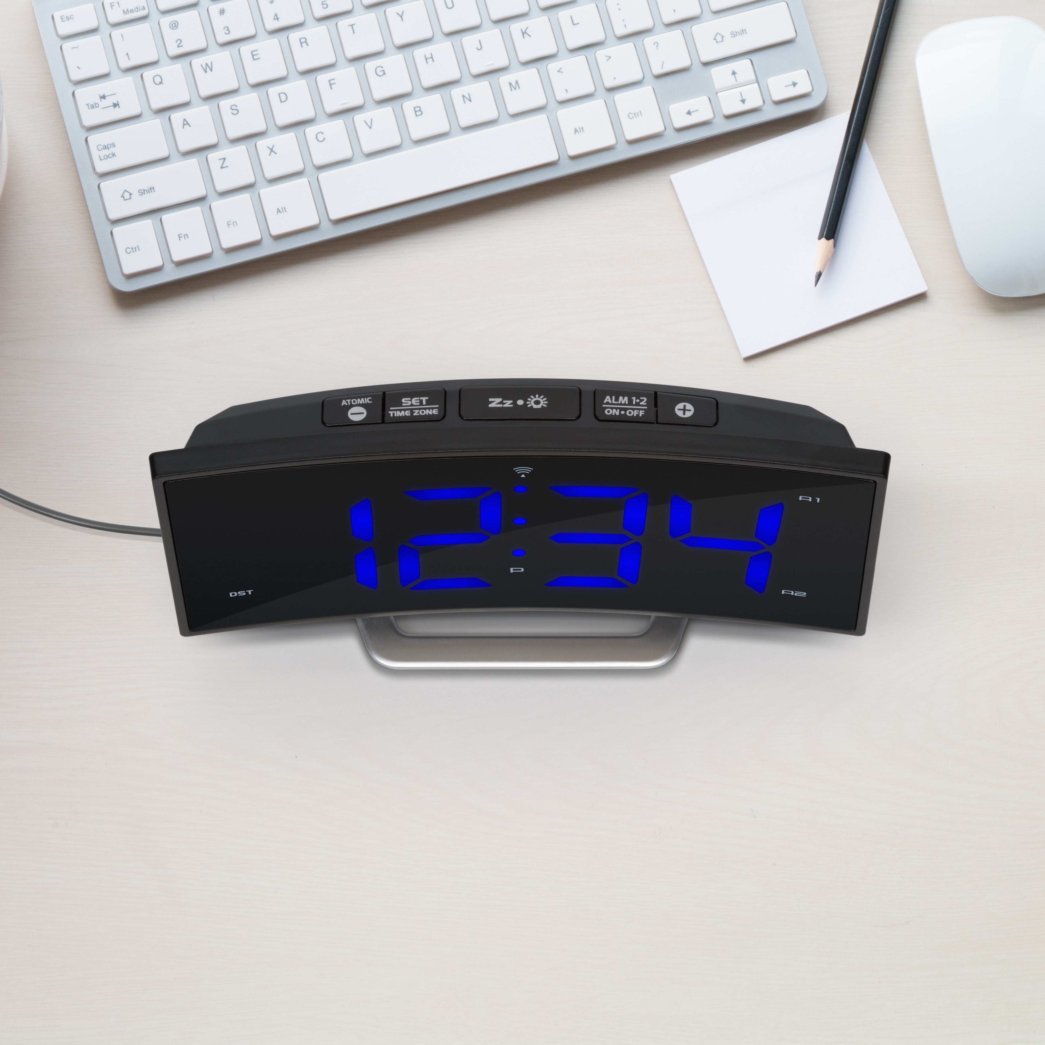 Atomic Curve LED Alarm | Digital Alarm Clocks | La Crosse Technology