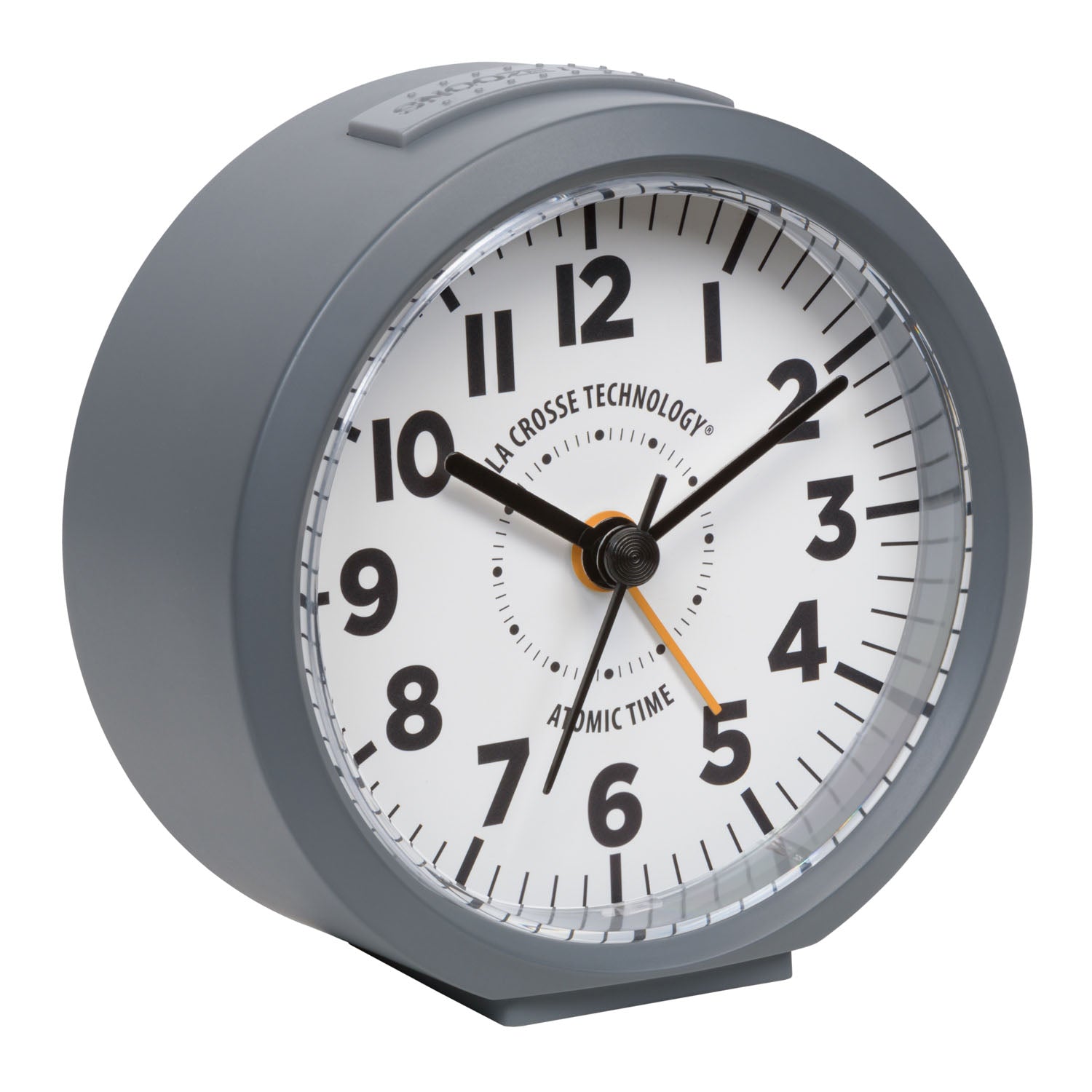 617-710 Atomic Analog Alarm Clock – Gray – La Crosse Technology