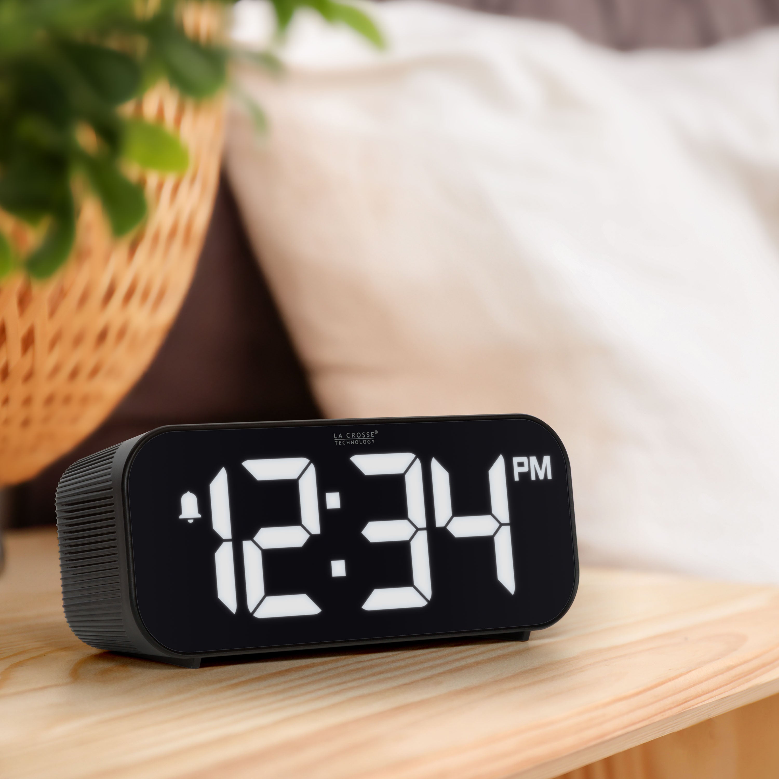 617-714 Insta-Set Digital LED Alarm Clock with Bluetooth® Technology -