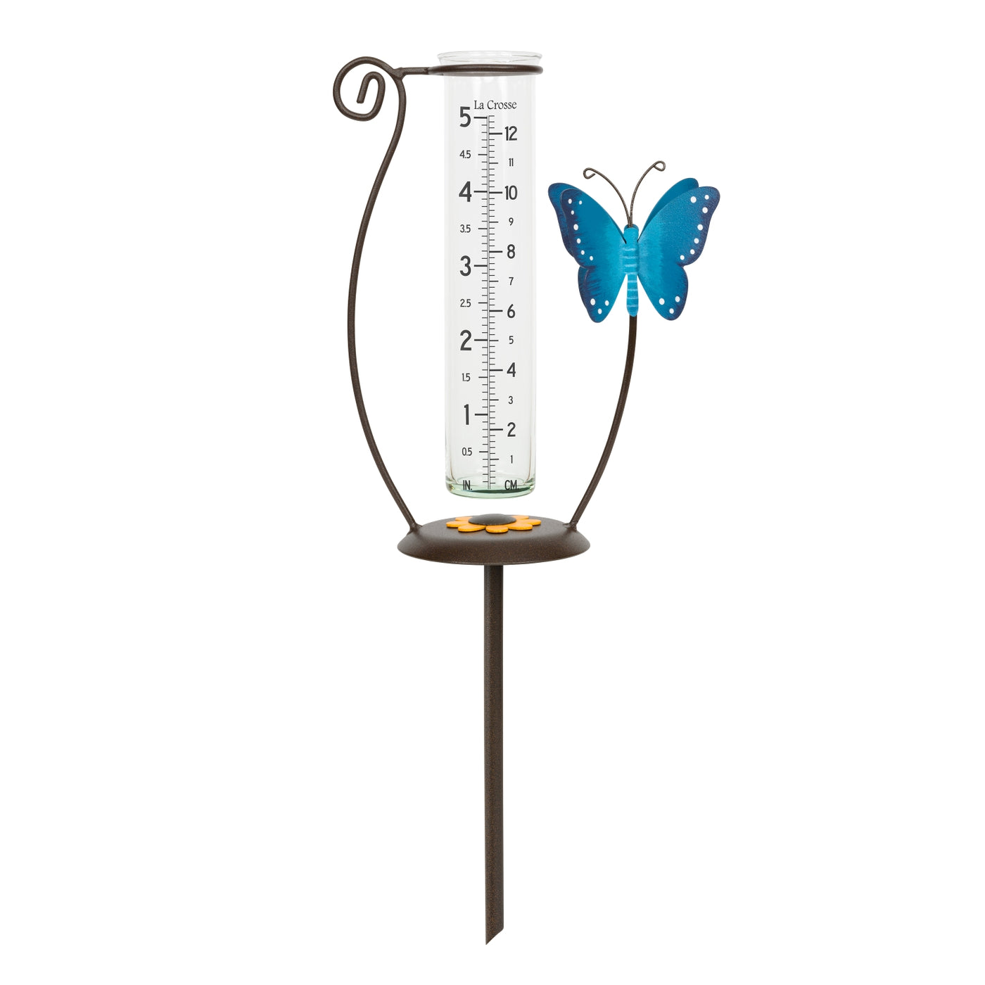 気候計 704-71077 Butterfly Rain Gauge - Blue