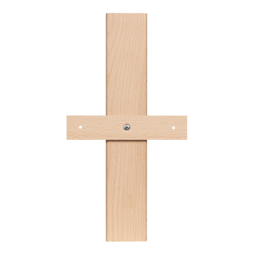 Back view of the 918-631 Sauna Hourglass Timer showing the moveable mounting bracket in a perpendicular position to the timer