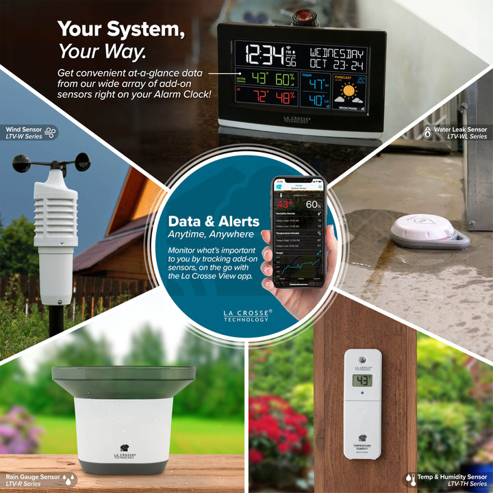 Wi-Fi Projection Alarm Clock | Alarm Clock Weather Station | La