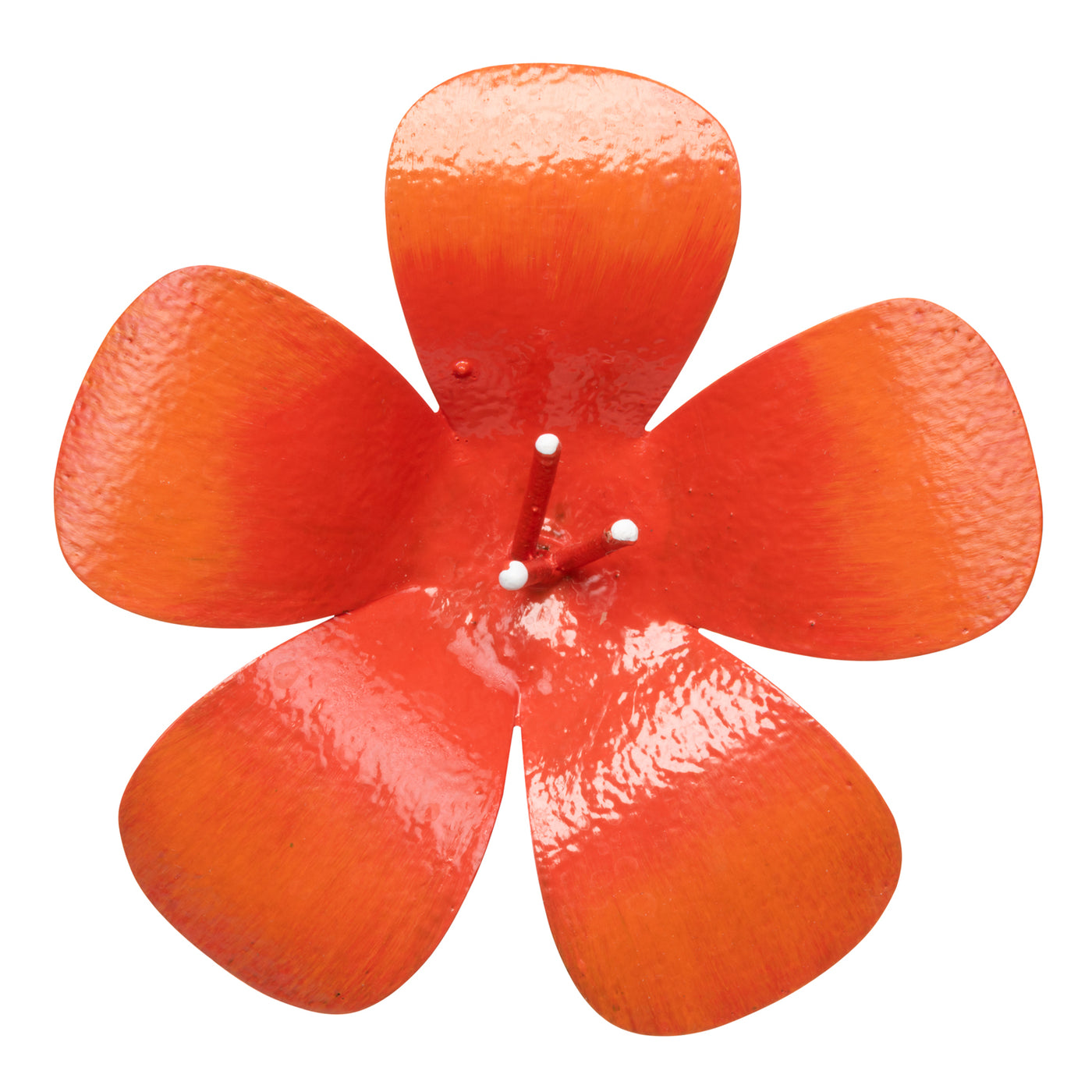 704-4671V2 Decorative Metal Rain Gauge - Orange