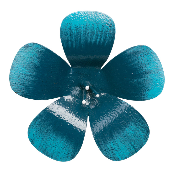 704-4671V2 Decorative Metal Rain Gauge - Blue