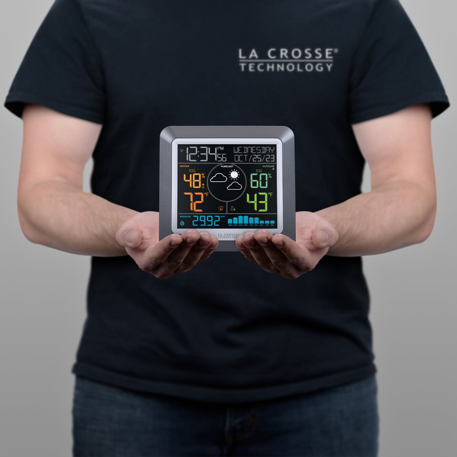 Wireless Color Weather Station | Premium Forecast Display | La