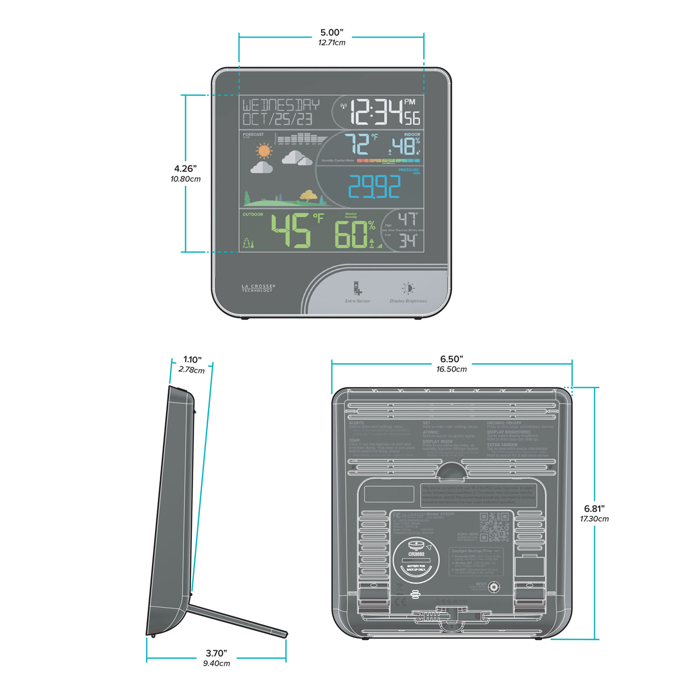 CA73071 Dimensions