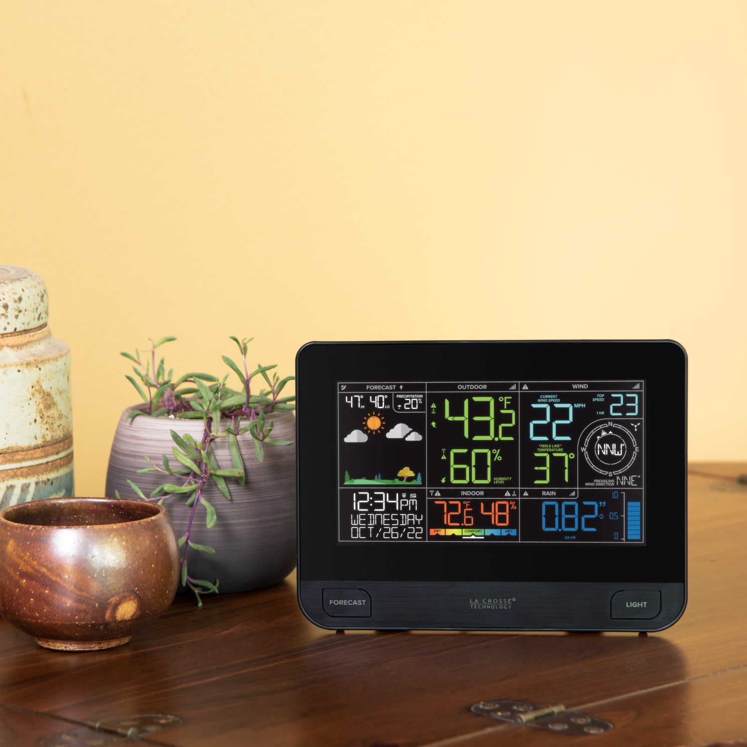 V42 Wi-Fi Professional Weather Station Add-On Display | La Crosse ...