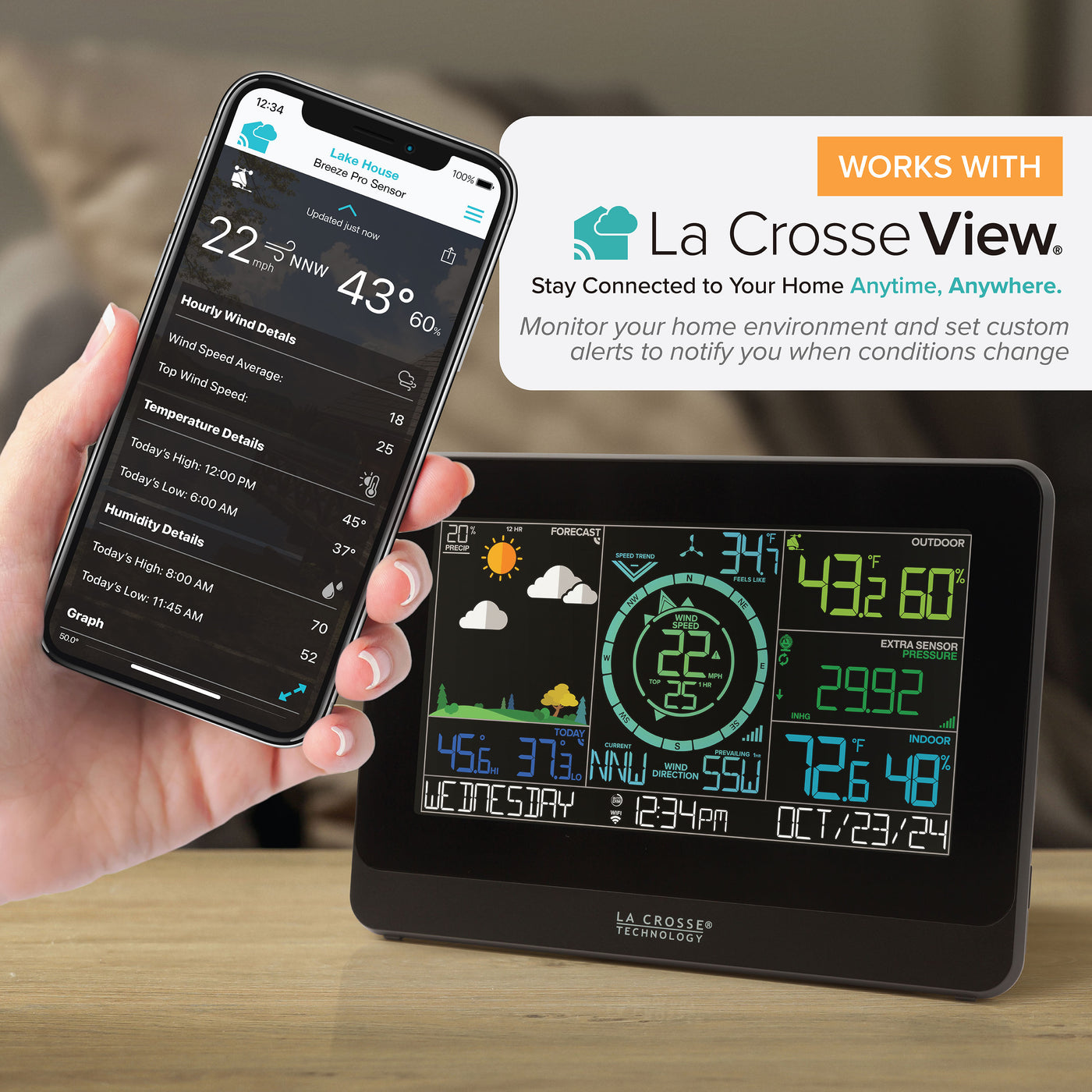 V50 works with La Crosse View