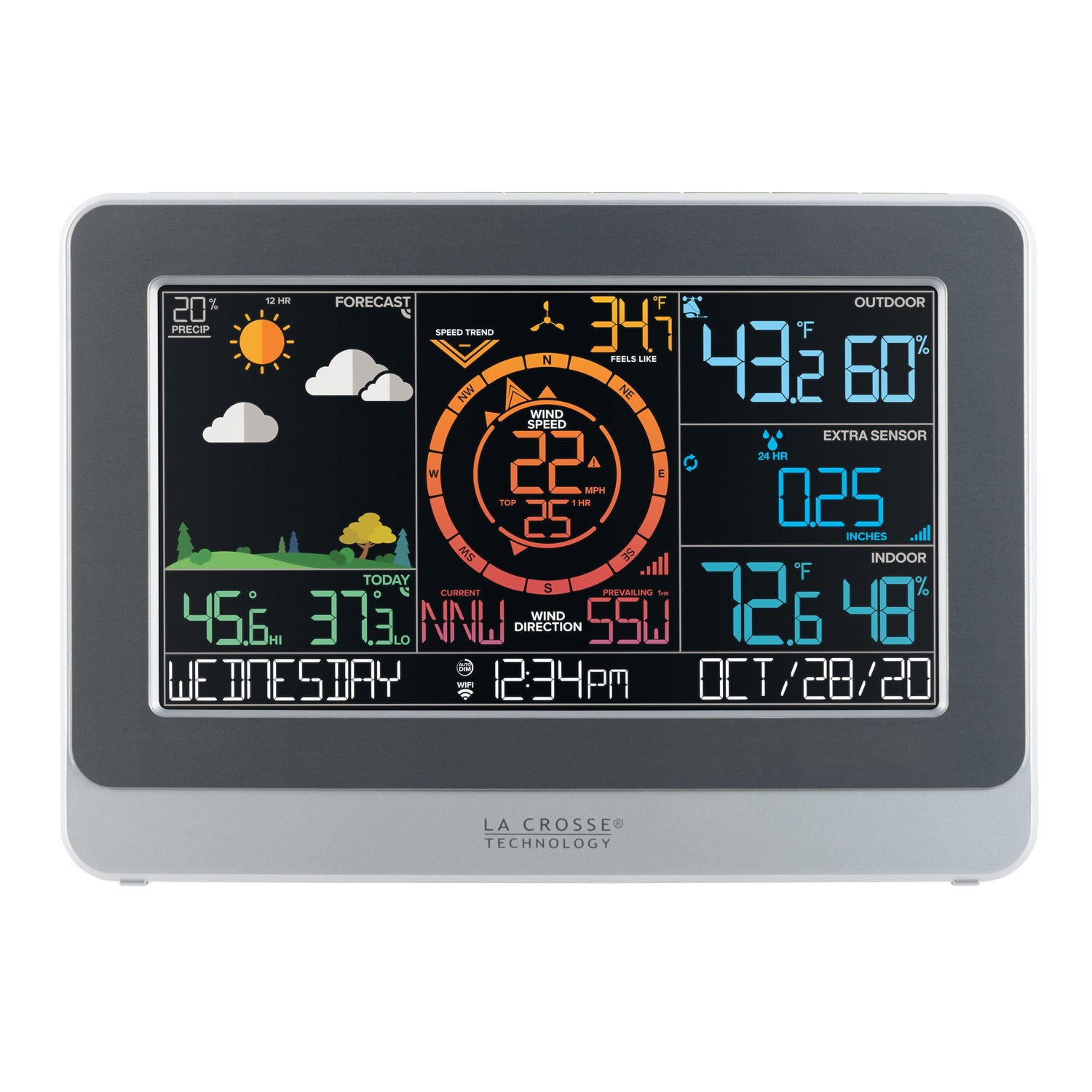 Wind & Weather Station Display | Add-On Monitoring Display | La