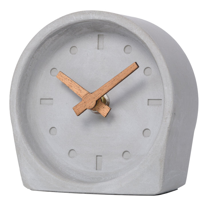 W72531 Cement Analog Tabletop Clock