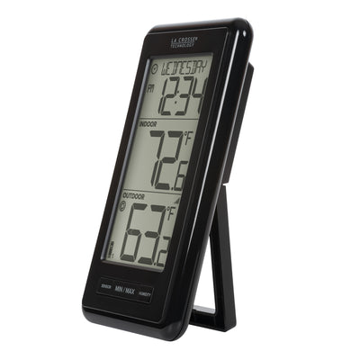 ws-9160 Digital thermometer with weather display on a white background