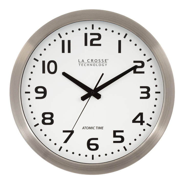 WT-3161WH 16" Atomic Wall Clock