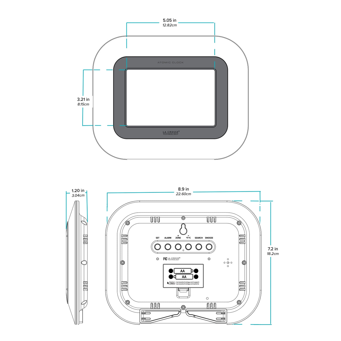 WT-8005U-B Dimensions
