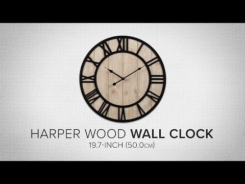 404-3450A 19.7-inch Harper Wall Clock