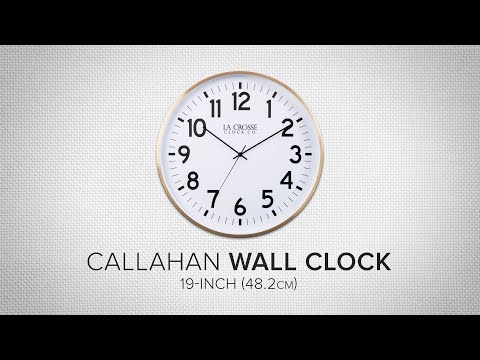404-3048B 19-inch Callahan Metal Wall Clock