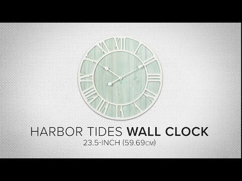 404-4060 23.5-inch Decorative Analog Coastal Wall Clock