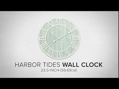 404-4060 23.5-inch Decorative Analog Coastal Wall Clock