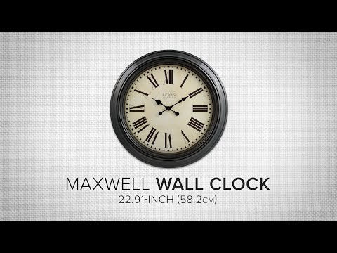 404-2658-INT 23-inch Maxell Wall Clock – Roman Numerals