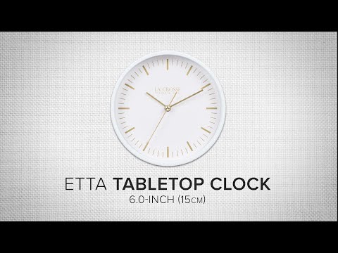 404-3715 6-inch Etta Metal Table/Wall Clock