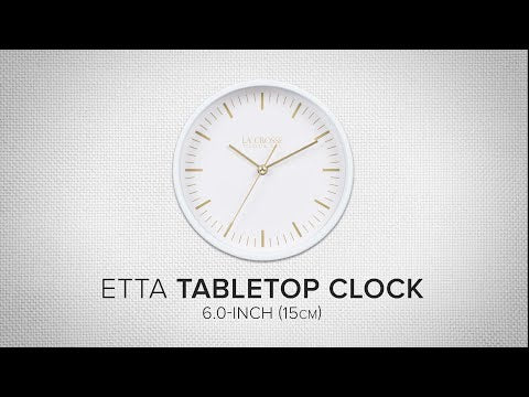 404-3715 6-inch Etta Metal Table/Wall Clock