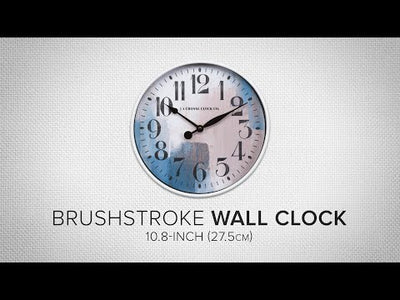404-3028A 10.8-inch Brushstroke Wall Clock