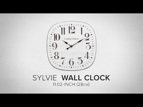 404-3428 11-inch Sylvie MDF Wall Clock