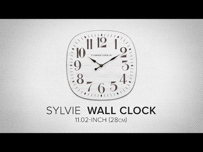 404-3428 11-inch Sylvie MDF Wall Clock
