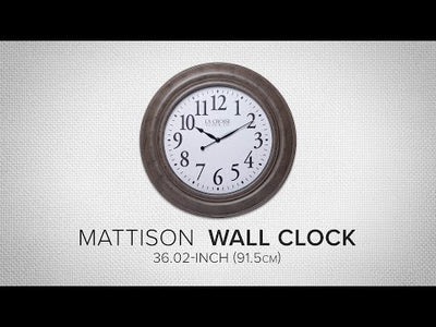 404-4292 36-inch Mattison Wall Clock