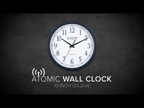 404-3826 10-inch Atomic Analog Wall Clock