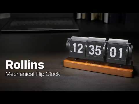 536-526W Rollins Mechanical Flip Clock - White