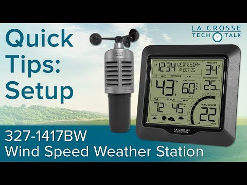 327-1417BW Wind Speed Weather Station – La Crosse Technology