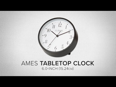 404-3015B 6-inch Ames Wall/Table Clock