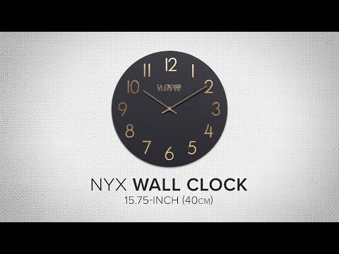404-3841C 15.75-Inch Nyx MDF Wall Clock