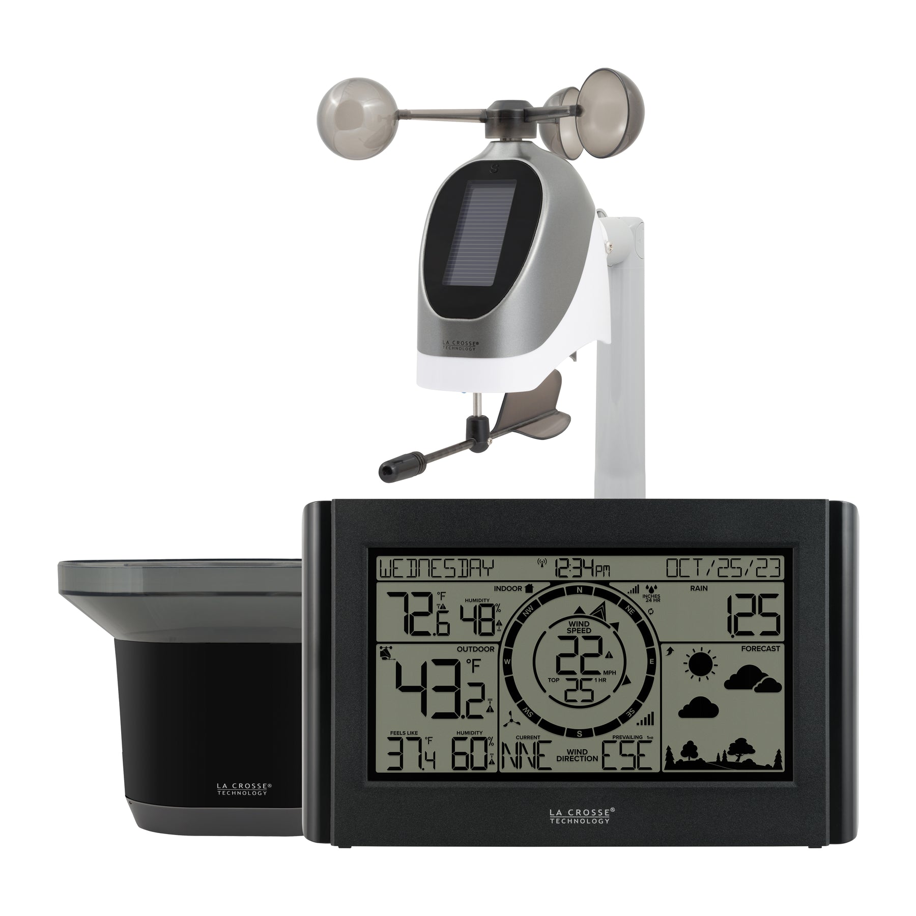 LA Crosse Technology 308-1414BV2 Wireless Color Weather Station - Black for  sale online