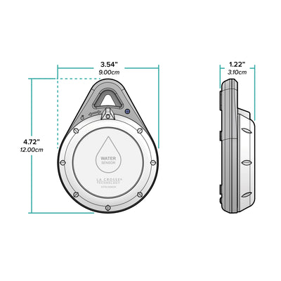 LTV-WL1 Water Leak and Temperature Sensor - 2 pack