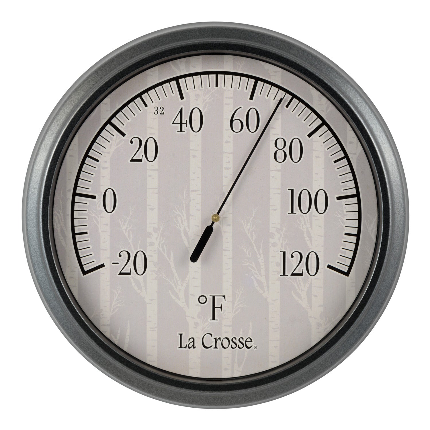 La Crosse 13.25-inch Basic Analog Dial Thermometer, 104-134-tbp, Black