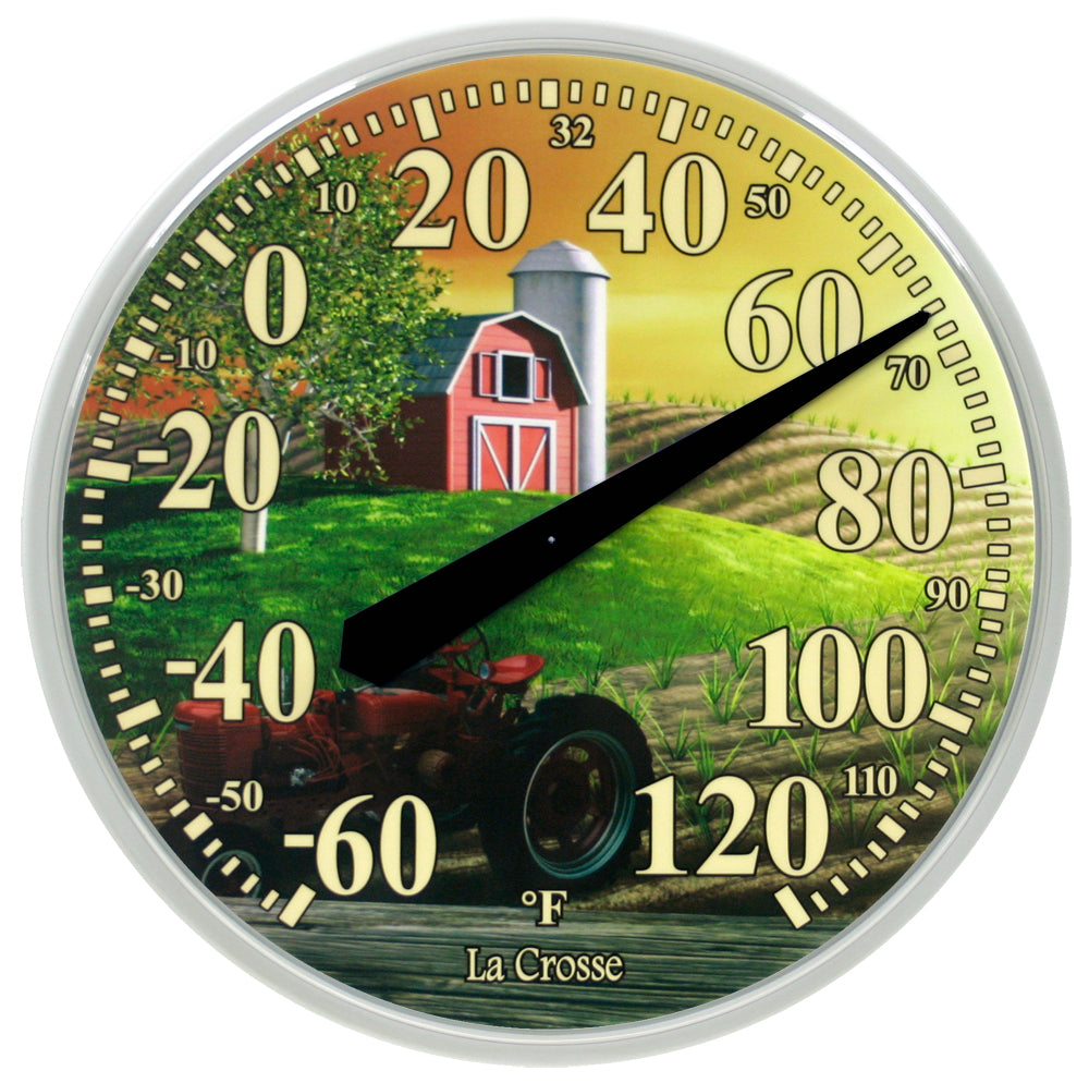 104-114-FARM 13.5 inch Dial Thermometer with Key Hider - Farm