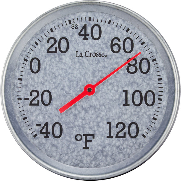 104-2822 8 inch Galvanized Metal Thermometer