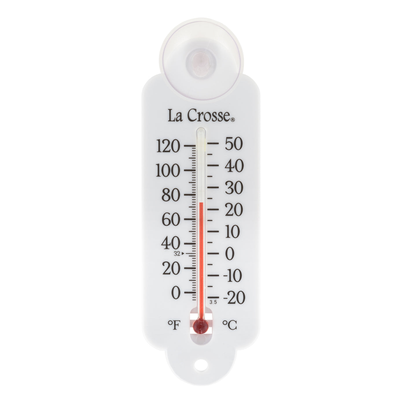 La Crosse Technology Instant-Read Digital Window Thermometer, White