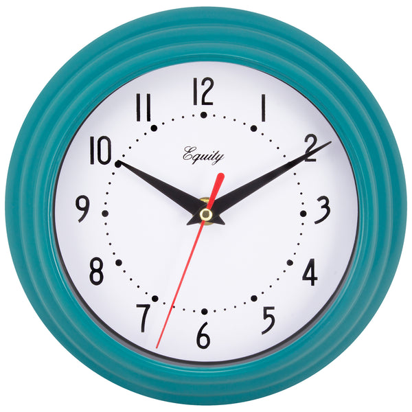 Turquoise Wall Clock | 8″ Analog Wall Clocks | La Crosse Technology